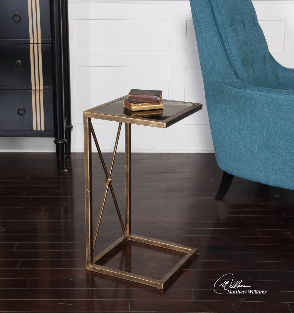 Zafina Gold Accent Table