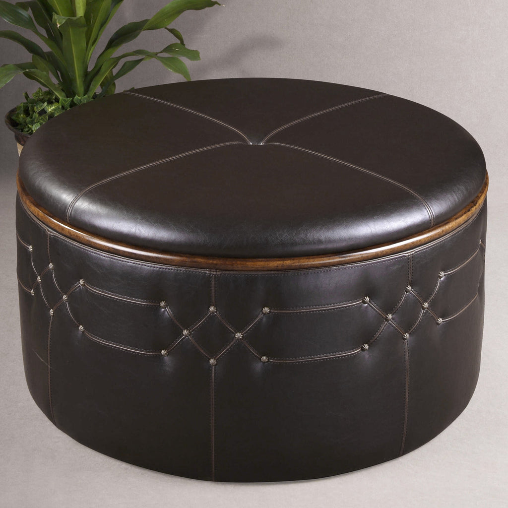 Brunner Round Storage Ottoman