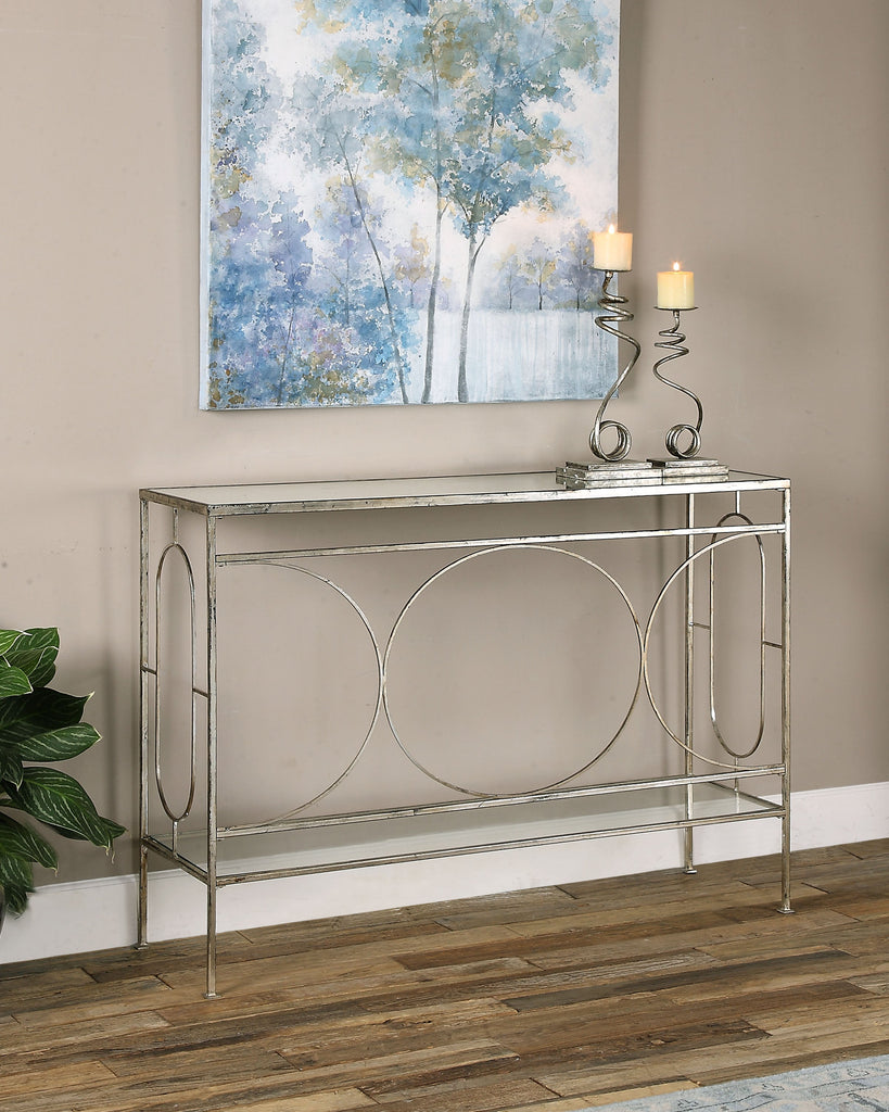 Luano Silver Console Table