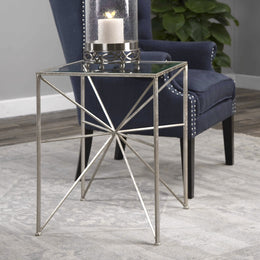 Silvana Silver Side Table