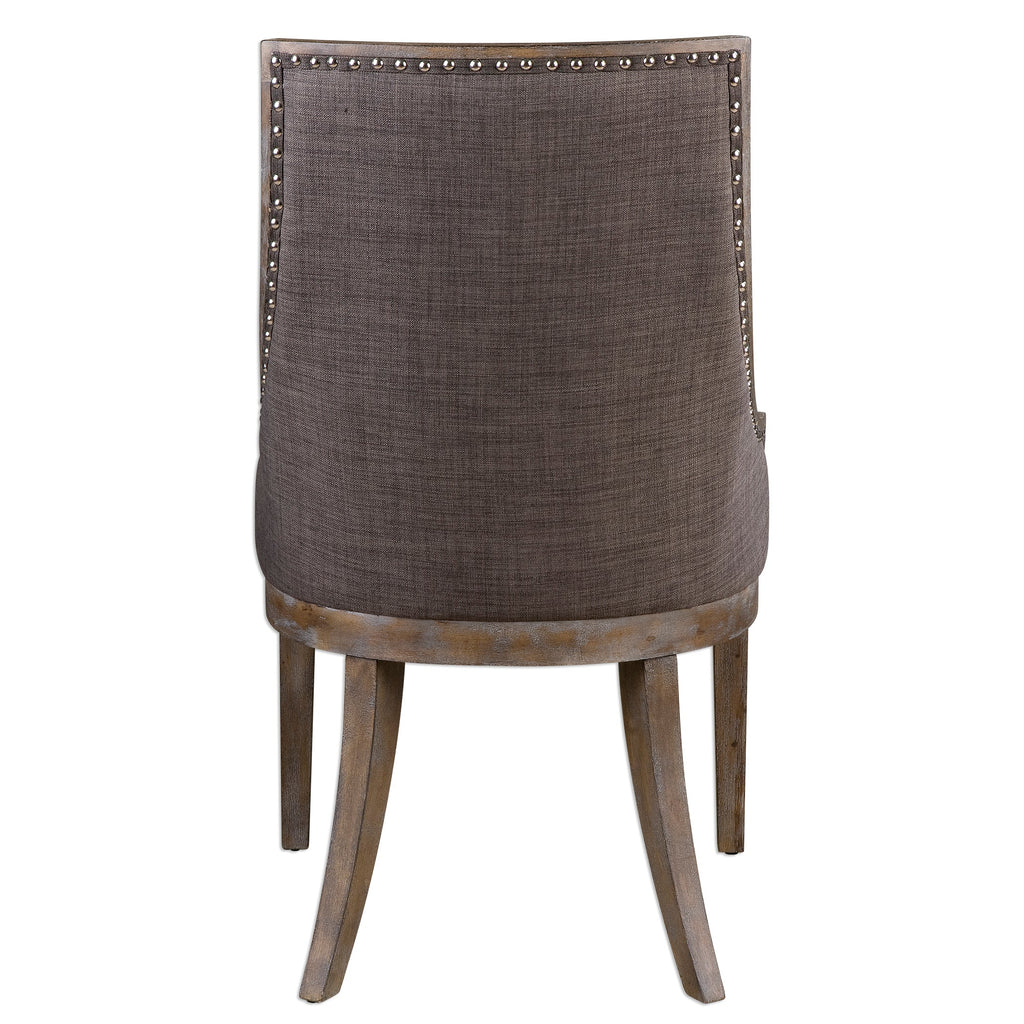 Aidrian Charcoal Gray Accent Chair