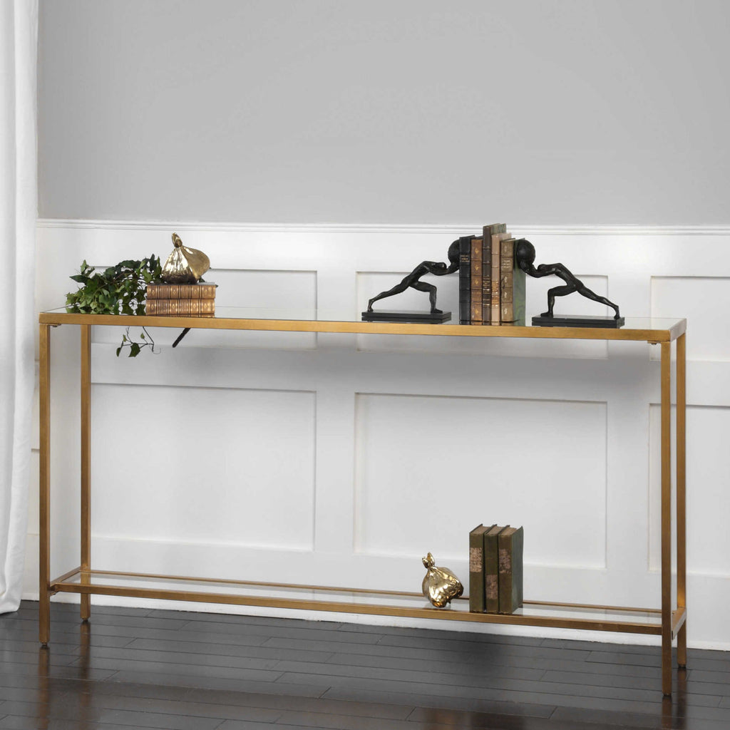 Hayley Gold Console Table