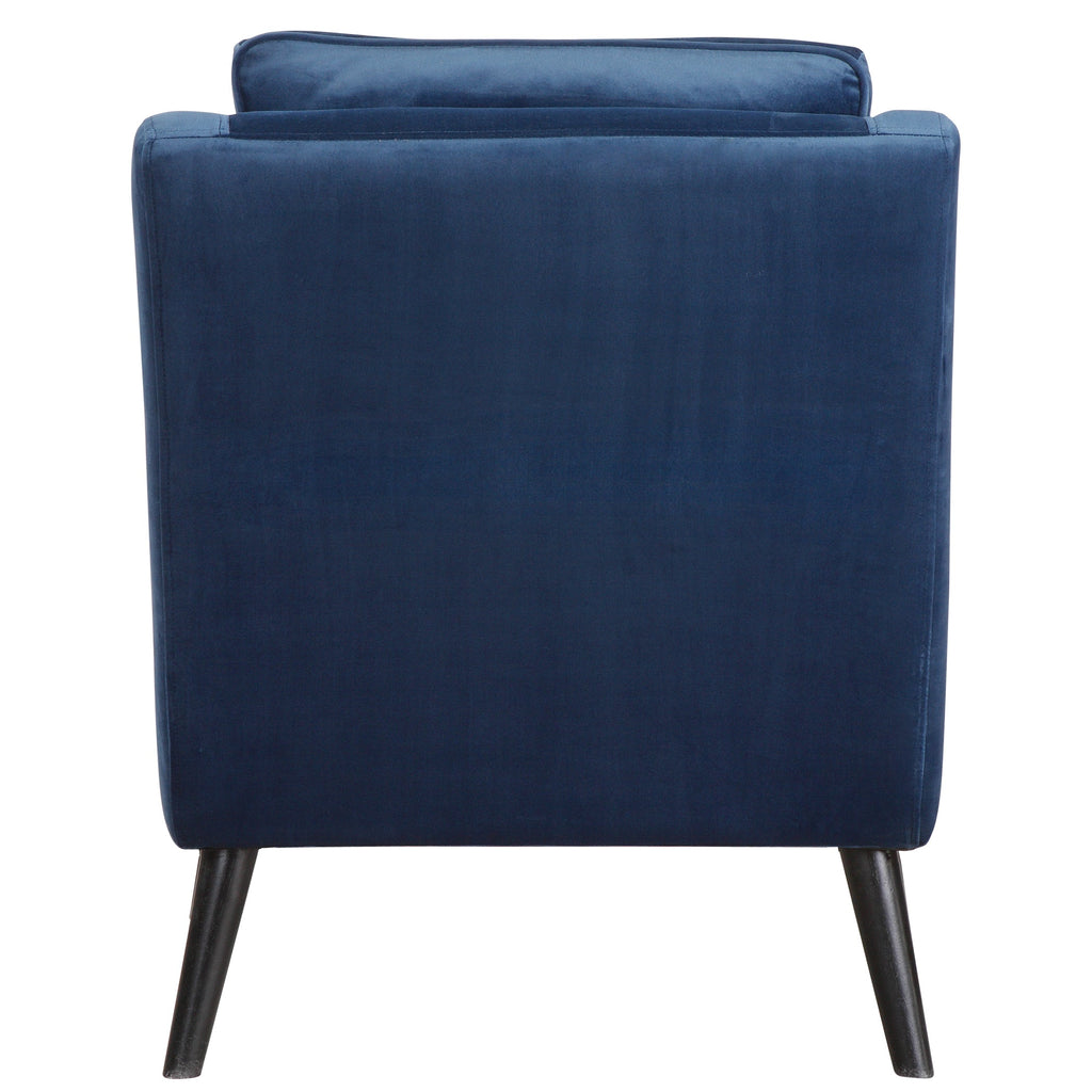 O'Brien Blue Velvet Armchair