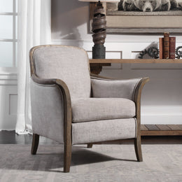 Brittoney Taupe Armchair