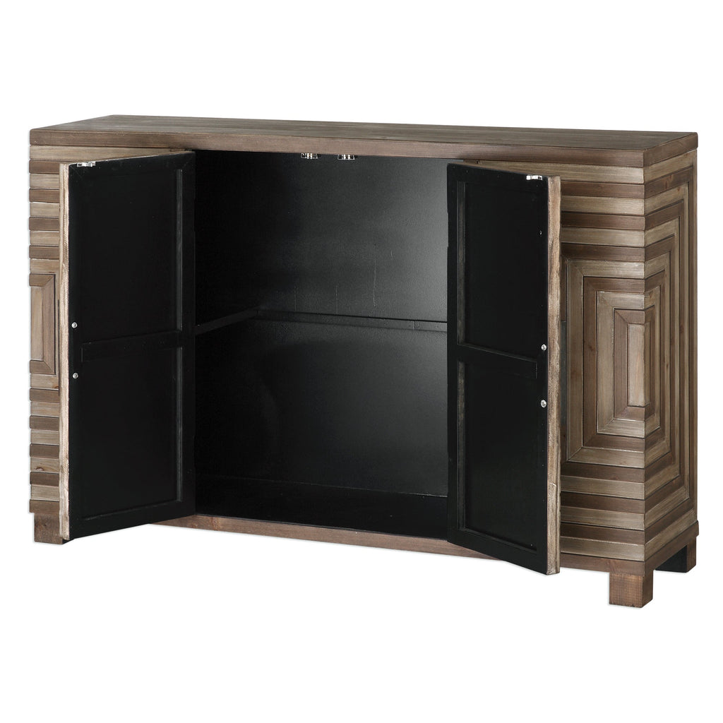 Layton Geometric Console Cabinet