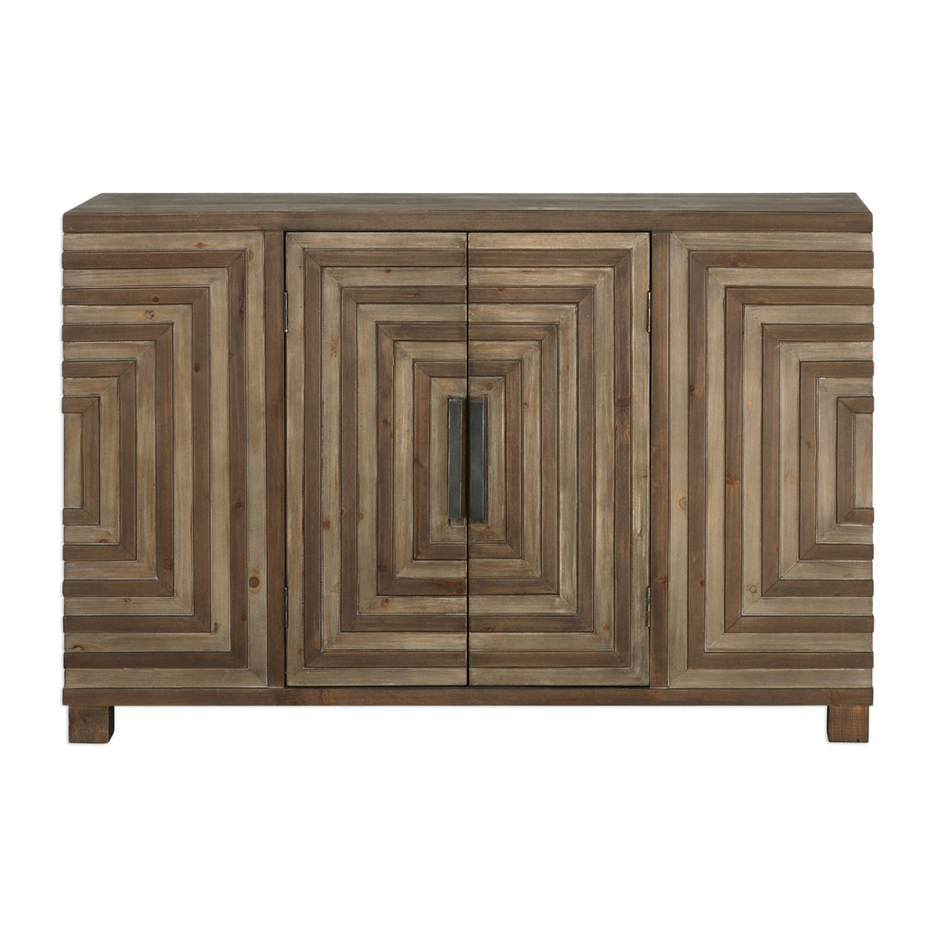 Layton Geometric Console Cabinet