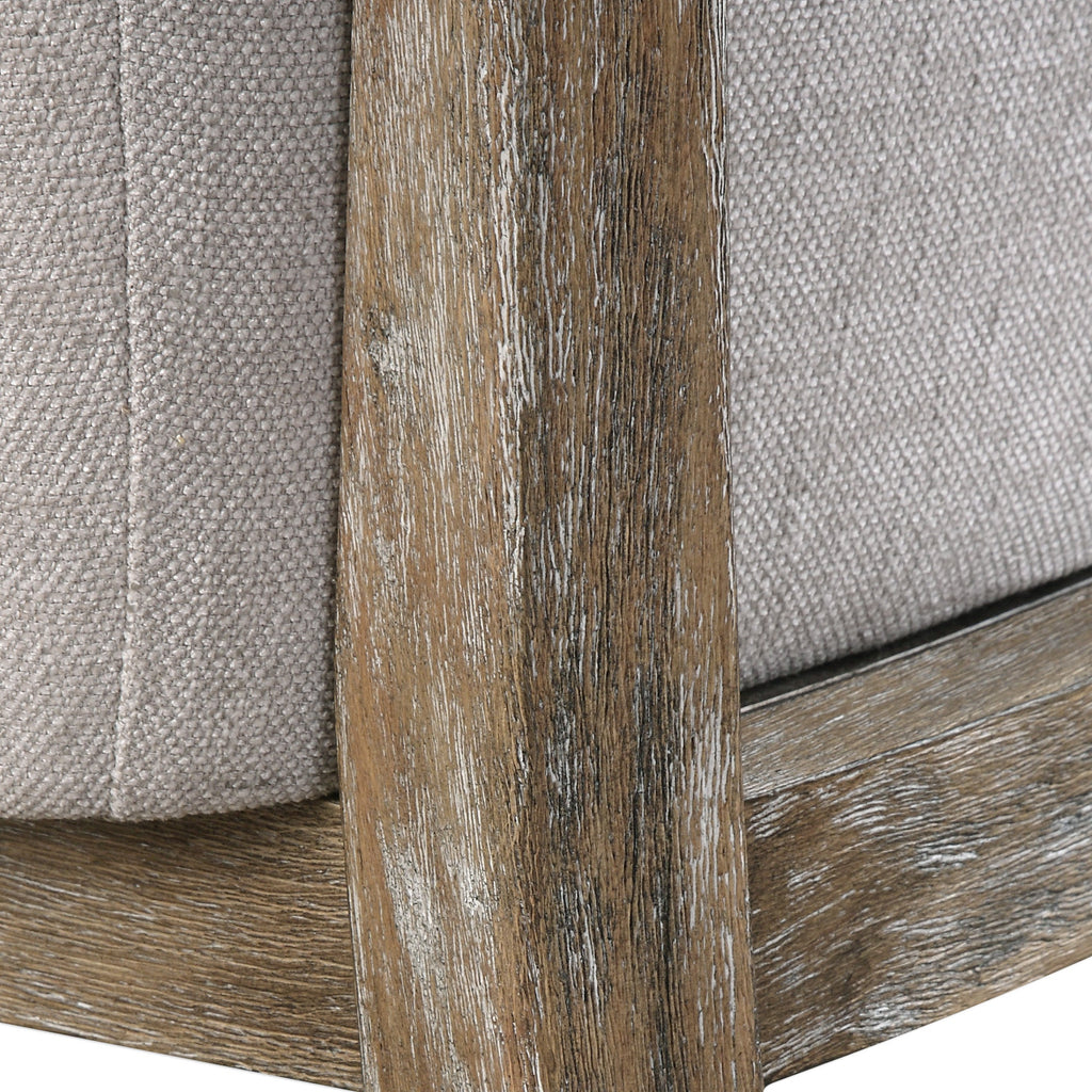 Varner Beige Linen Accent Chair