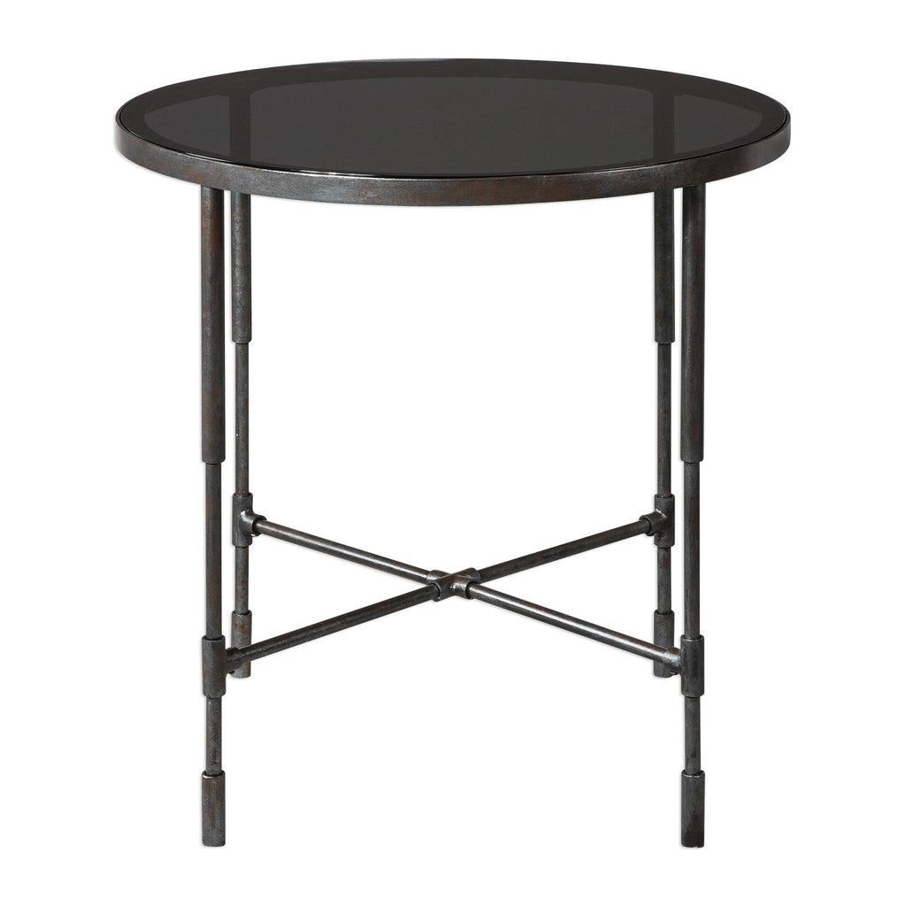 Vande Aged Steel SideTable