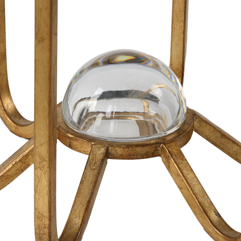 Allura Gold Accent Table