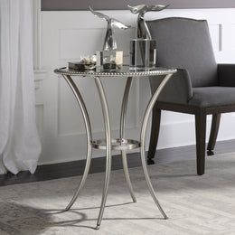 Sherise Beaded Metal Accent Table