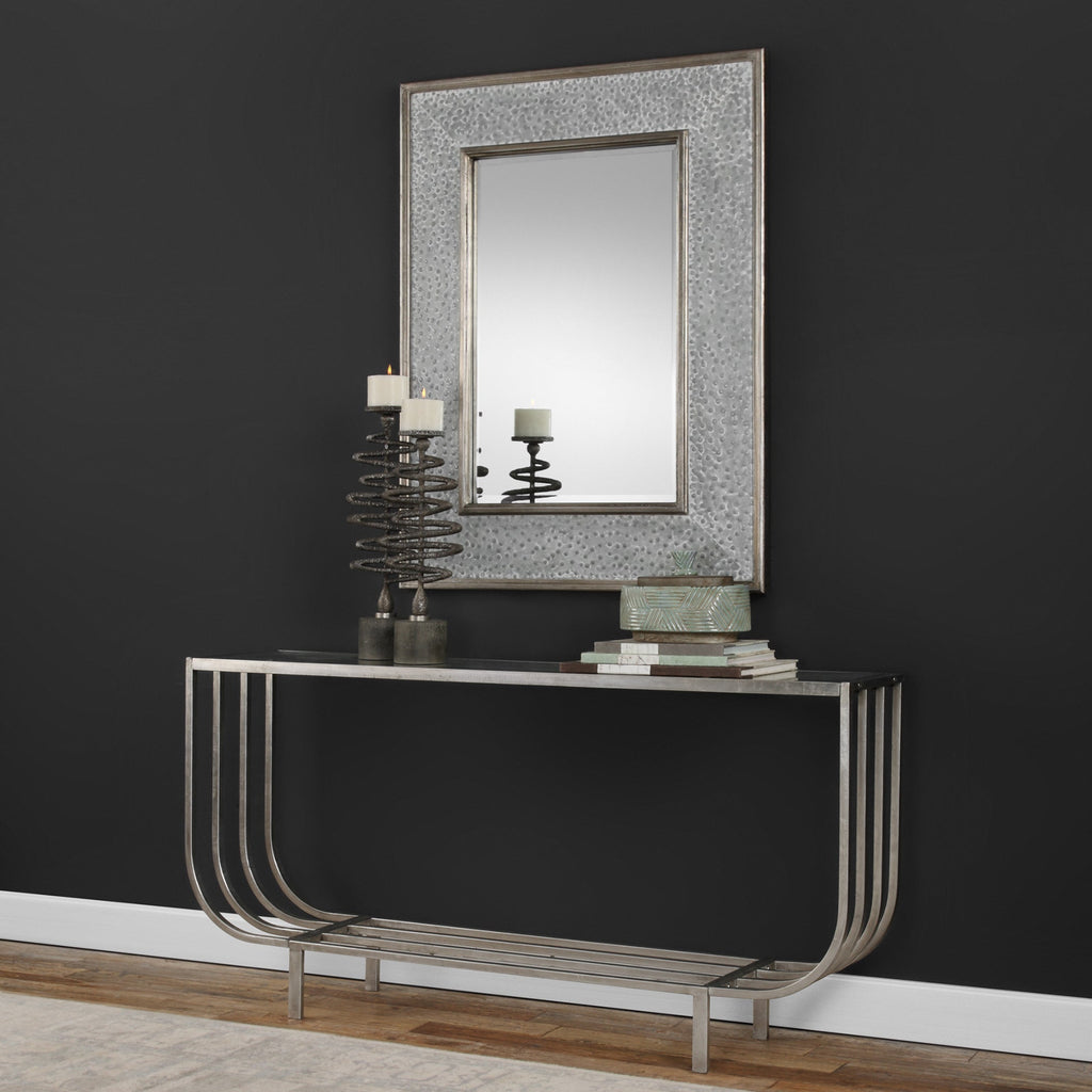 Arlice Bright Silver Console Table