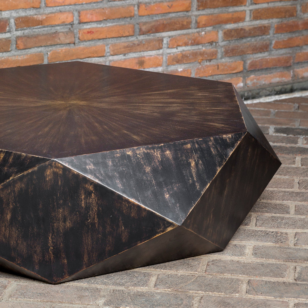 Volker Worn Black Coffee Table