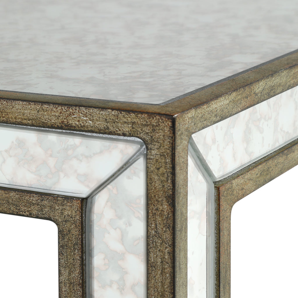 Julie Mirrored Accent Table