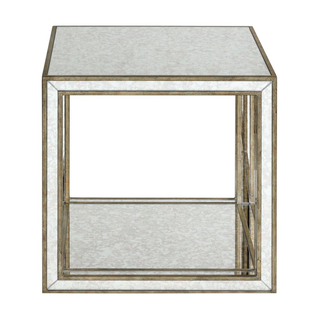 Julie Mirrored Accent Table