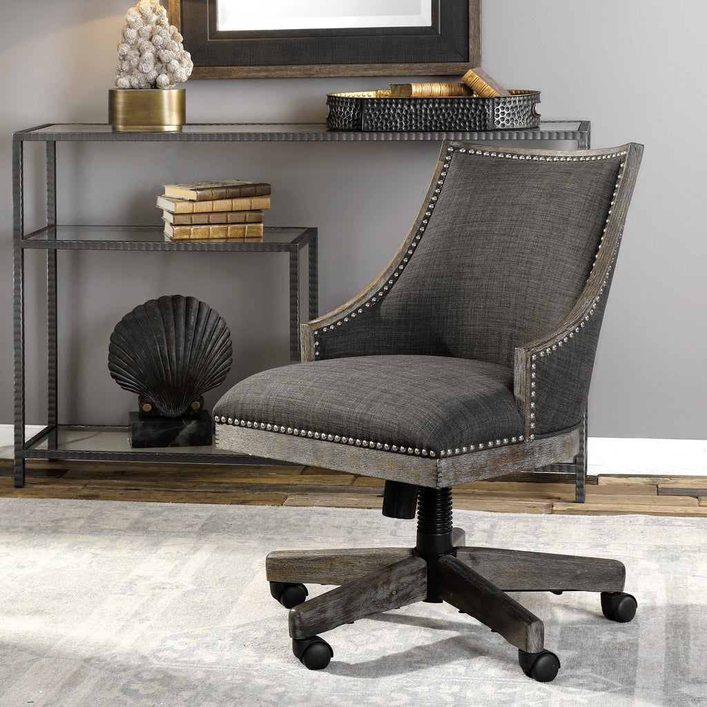 Aidrian Charcoal Desk Chair