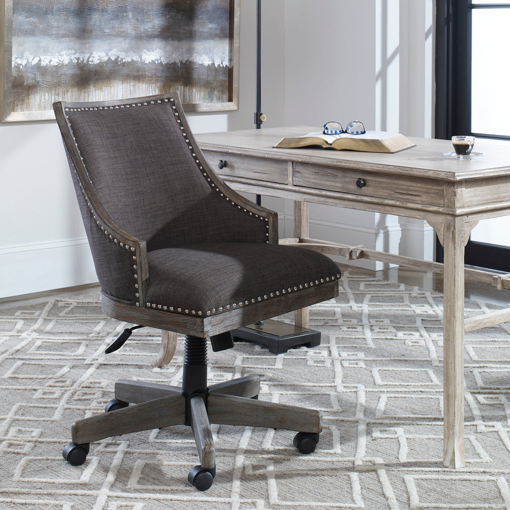 Aidrian Charcoal Desk Chair