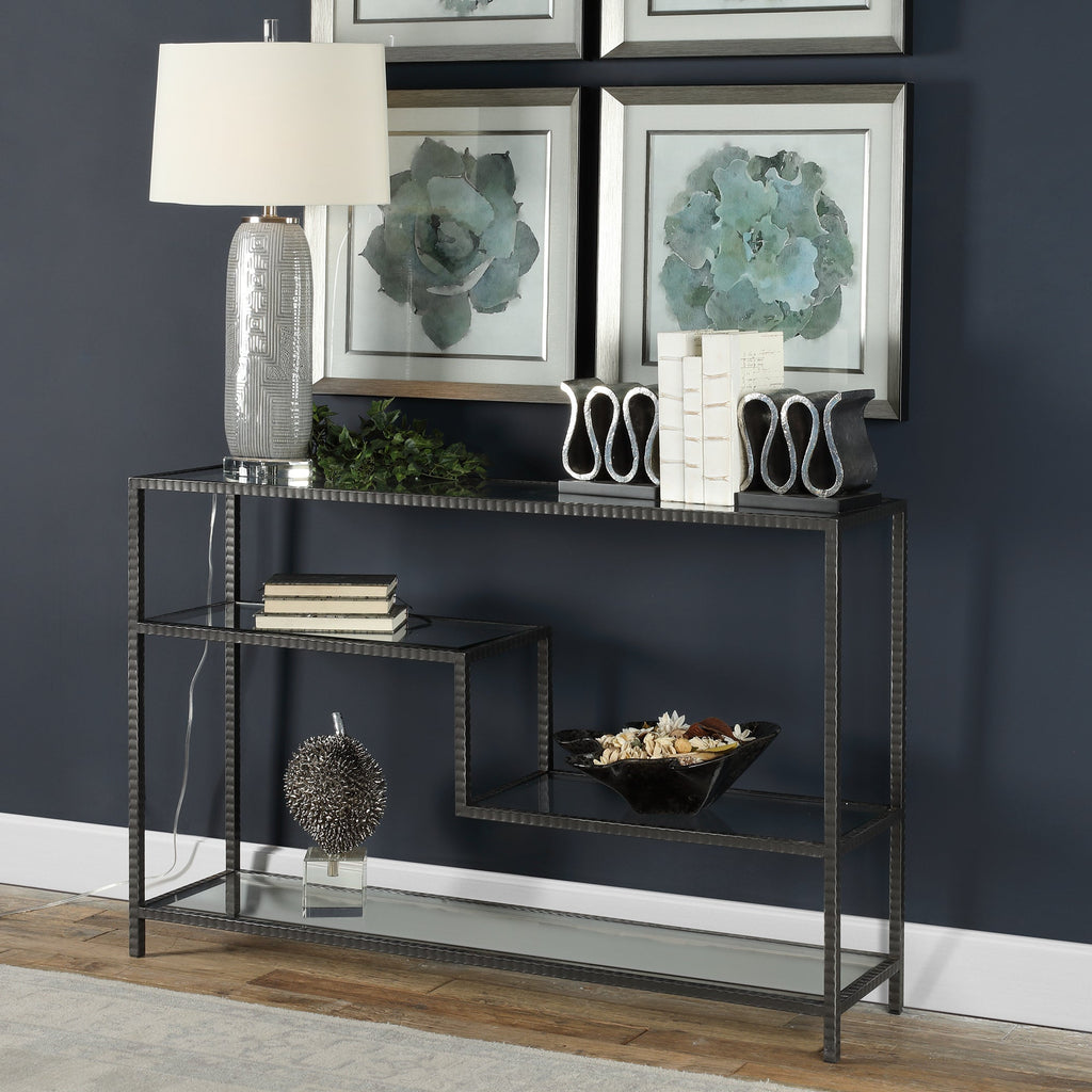 Leo Industrial Console Table