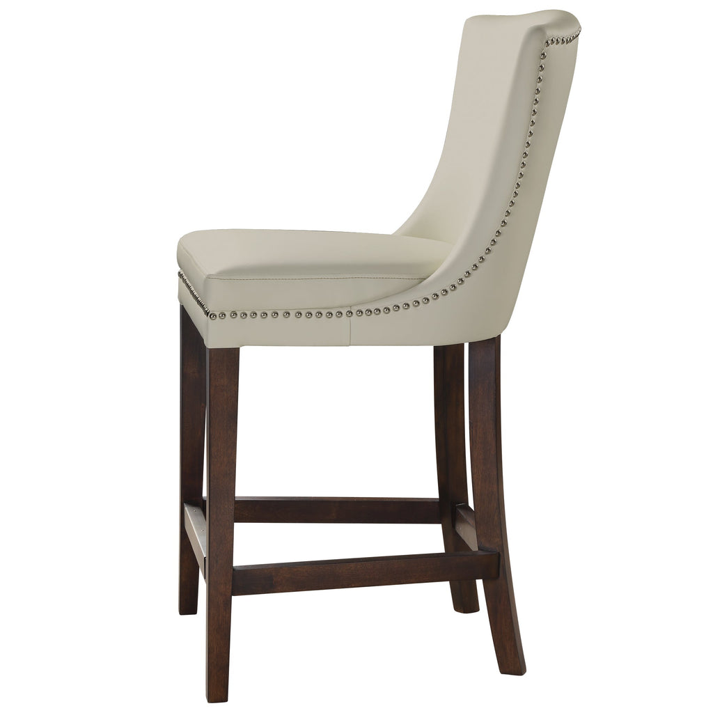 Dariela White Counter Stool