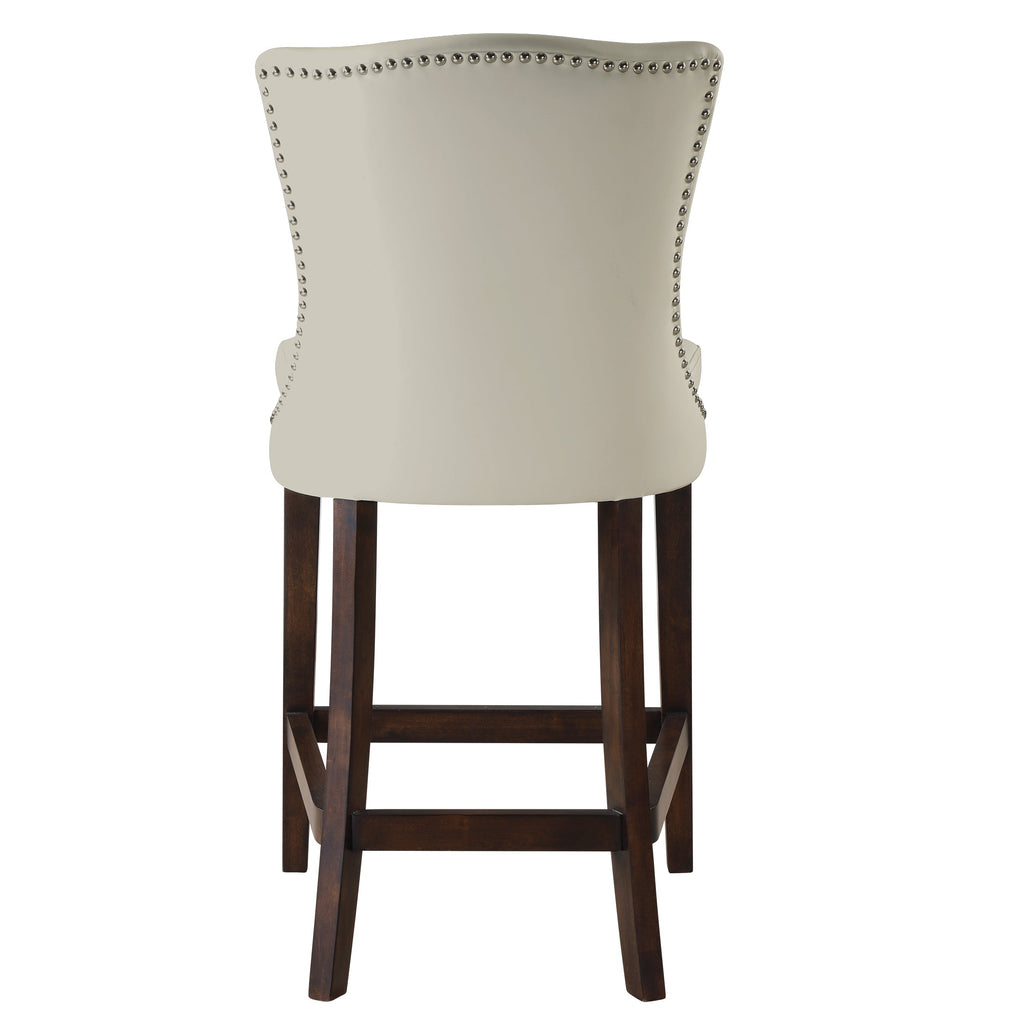 Dariela White Counter Stool