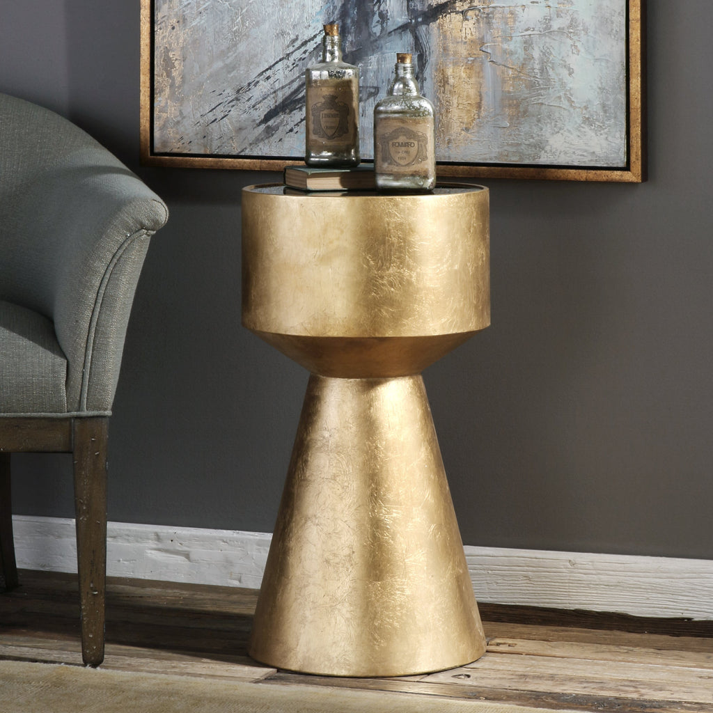 Veira Gold Accent Table