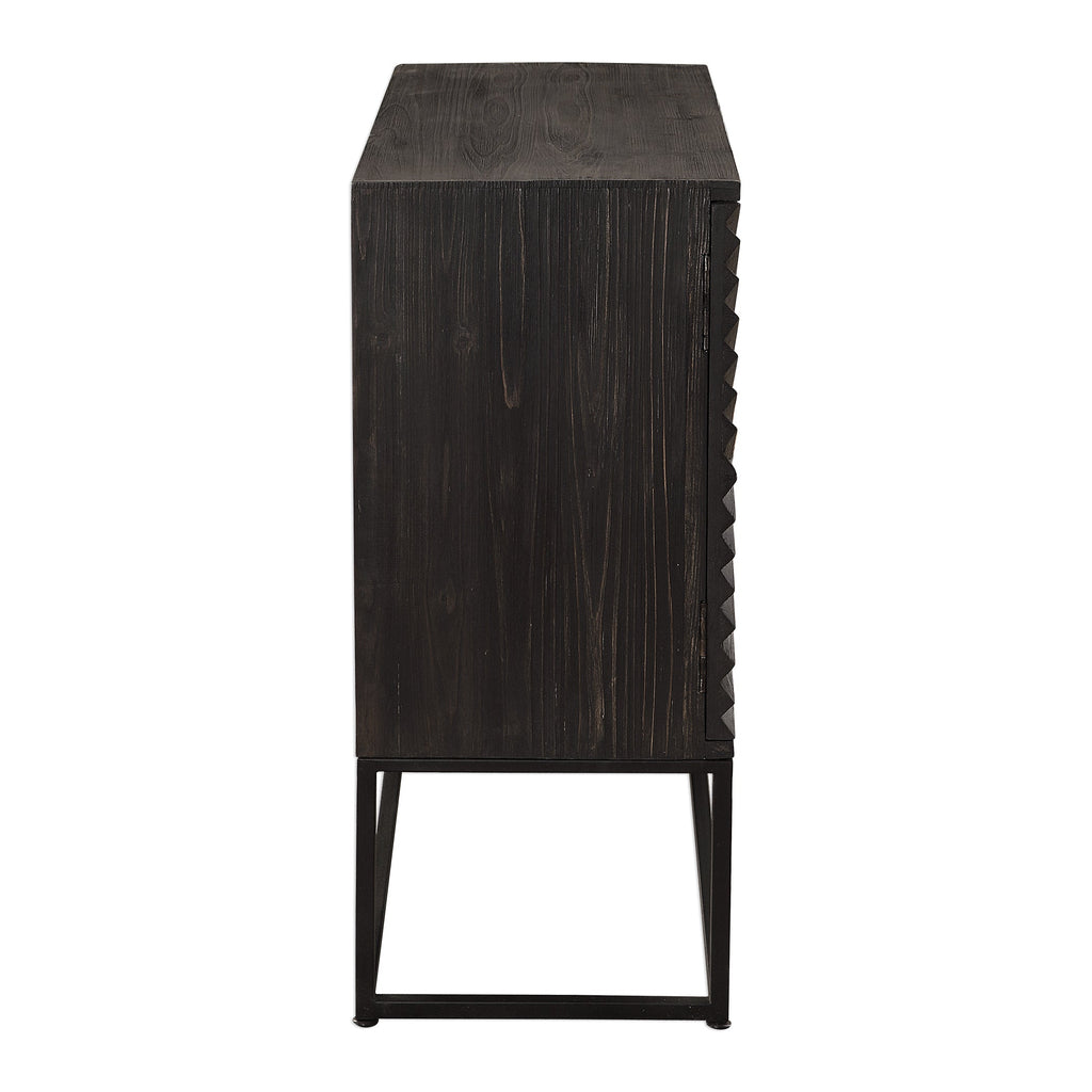 Zadie Ebony Accent Cabinet