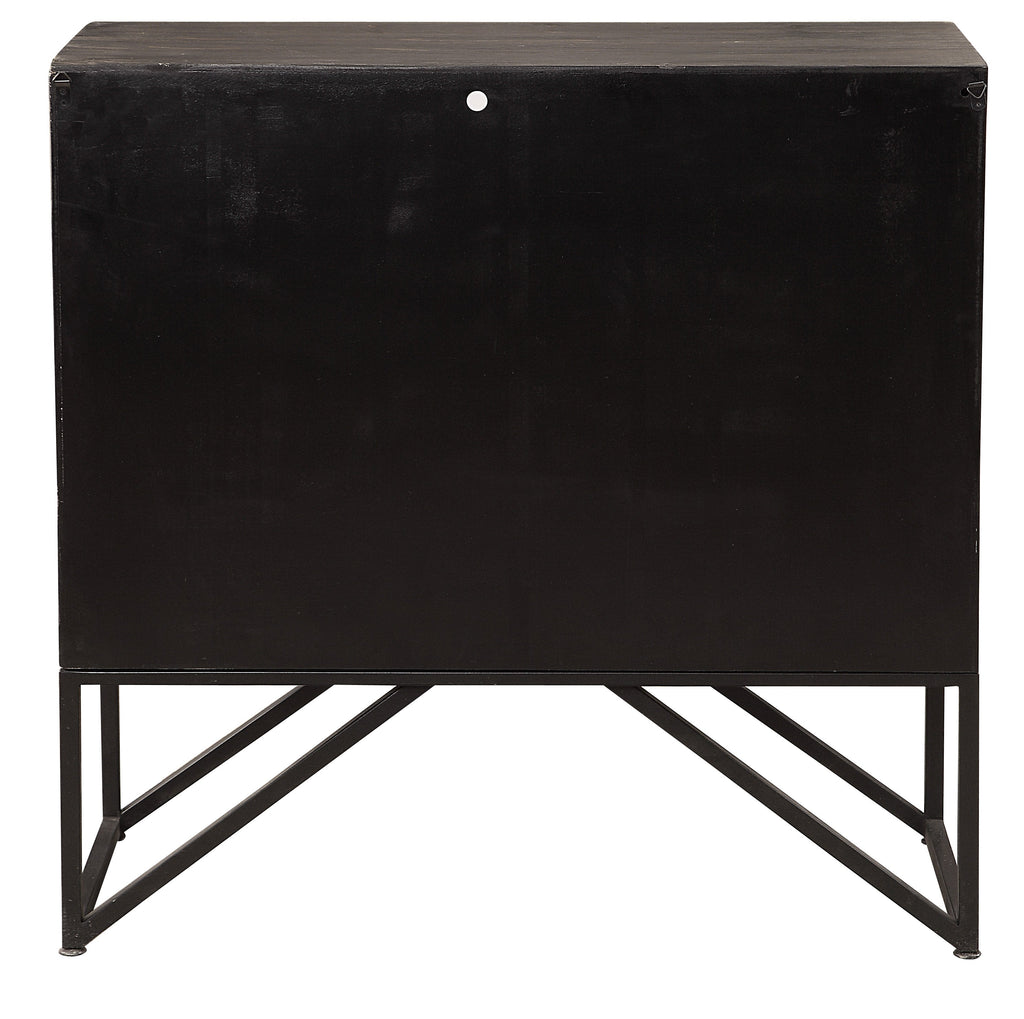 Zadie Ebony Accent Cabinet