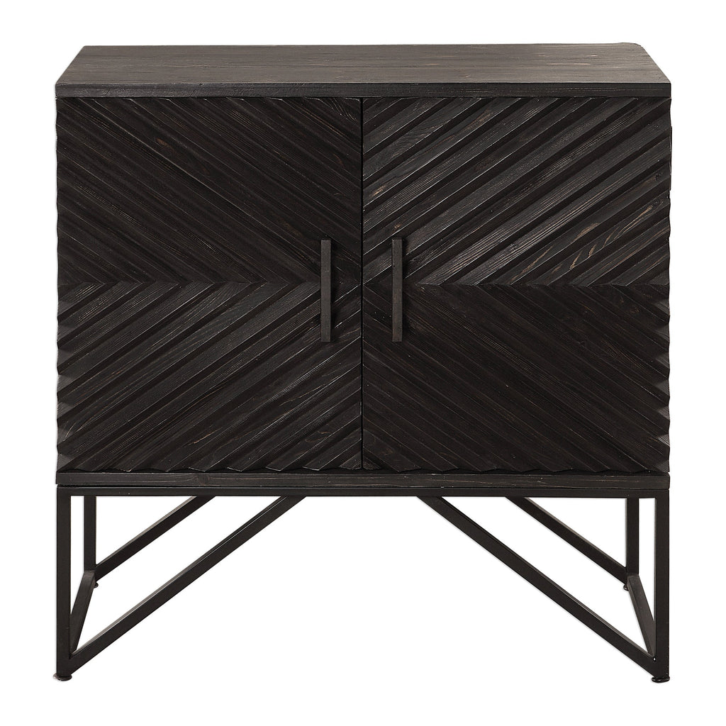 Zadie Ebony Accent Cabinet