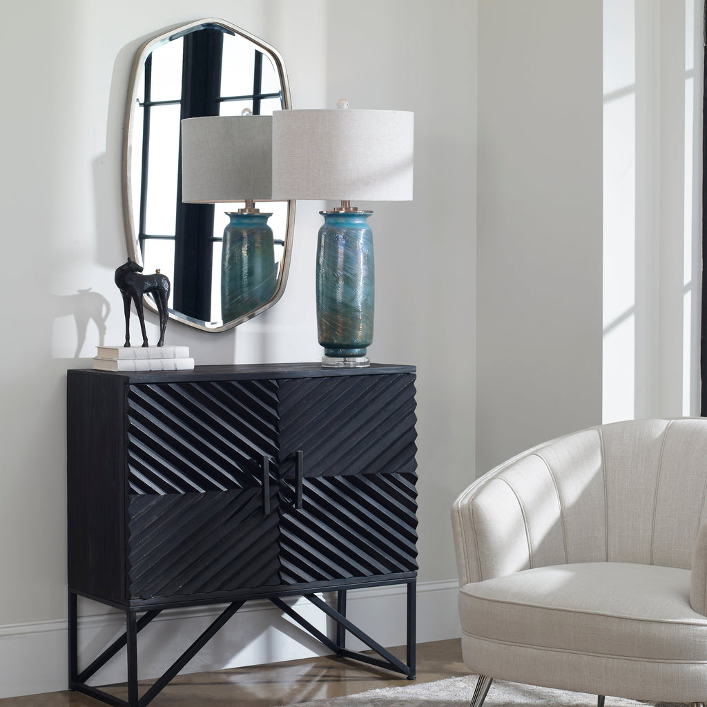 Zadie Ebony Accent Cabinet