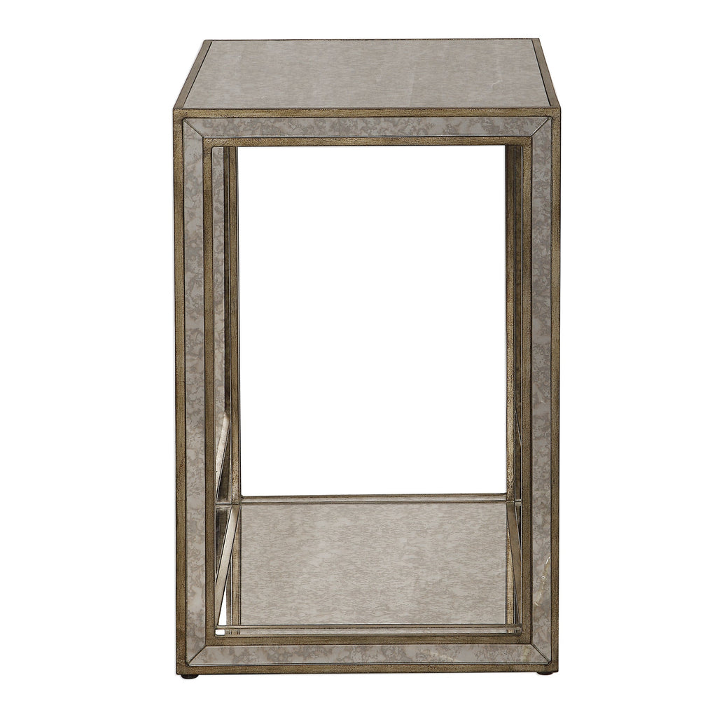 Julie Mirrored End Table