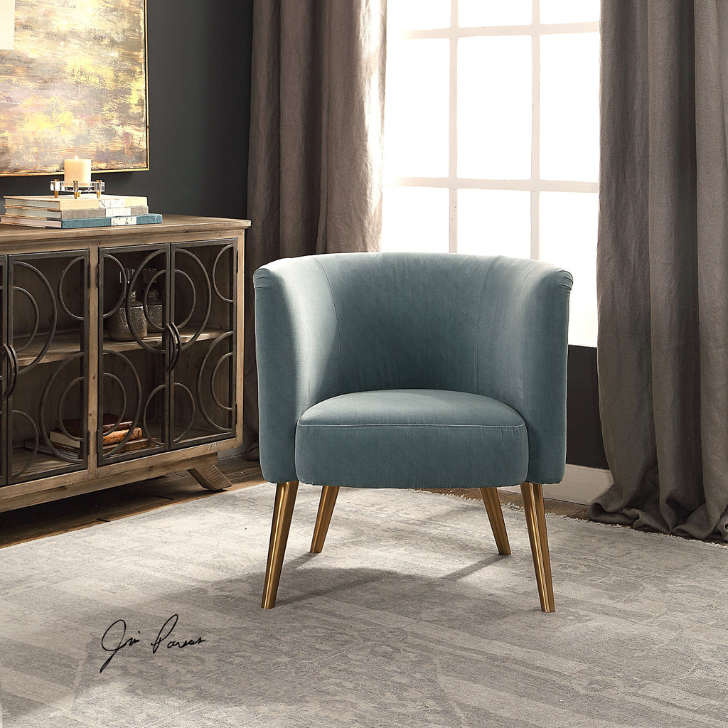 Haider Gray Accent Chair