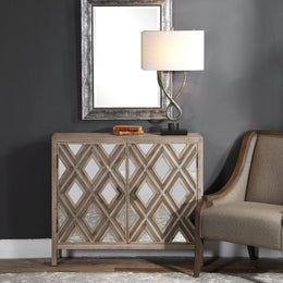 Tahira Mirrored Accent Cabinet