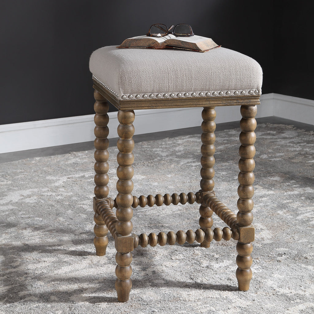 Pryce Wooden Counter Stool