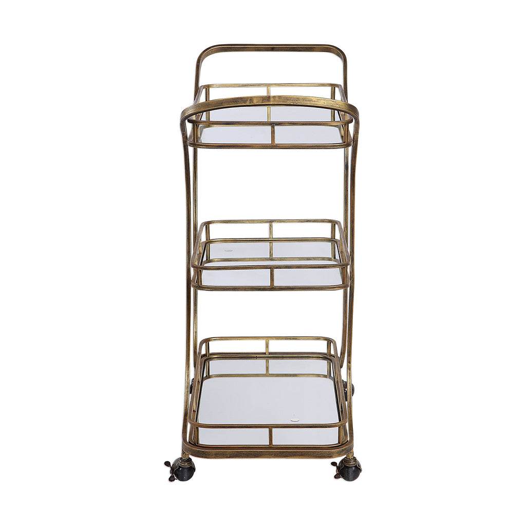 Stassi Gold Serving Cart