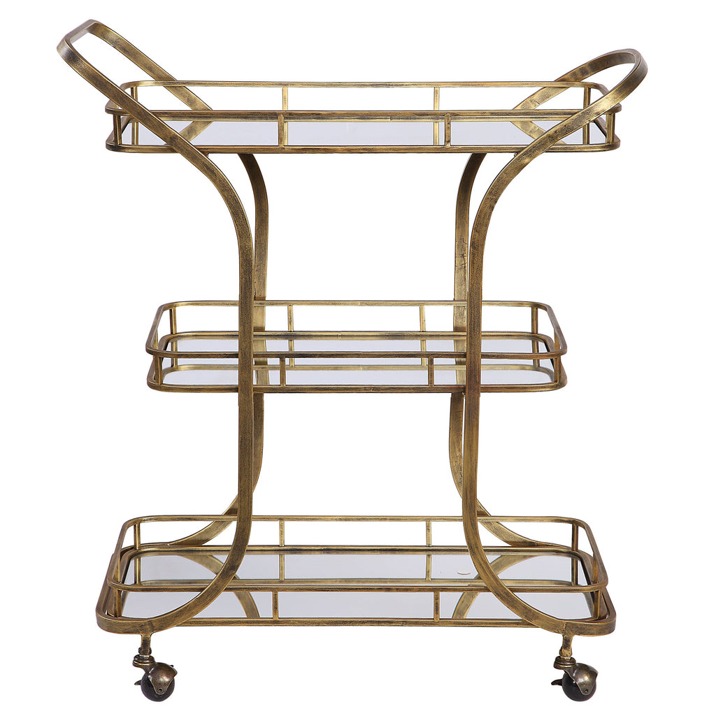 Stassi Gold Serving Cart