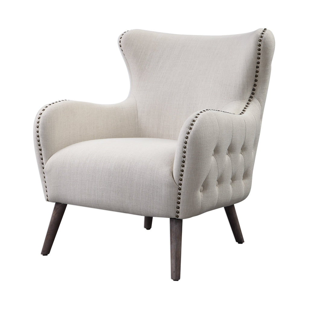 Donya Cream Accent Chair