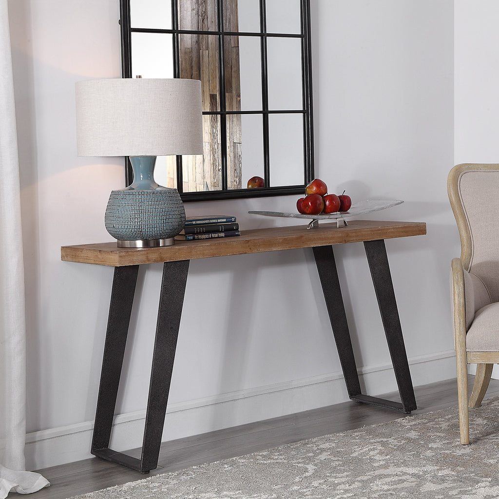 Freddy Weathered Console Table