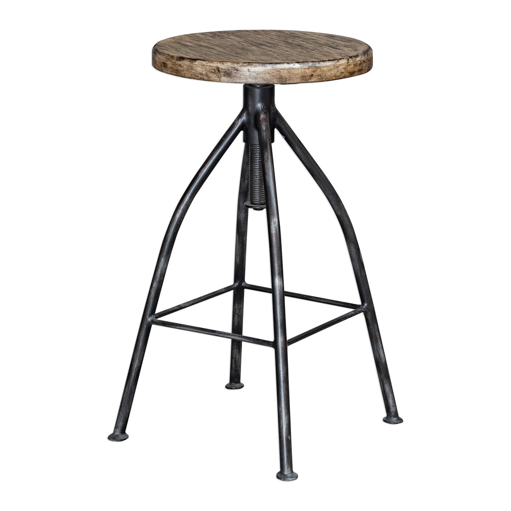 Dalvin Industrial Pub Stool