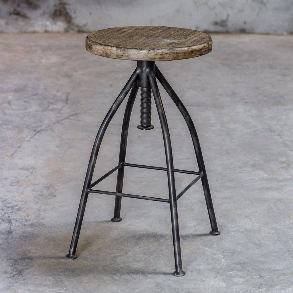 Dalvin Industrial Pub Stool