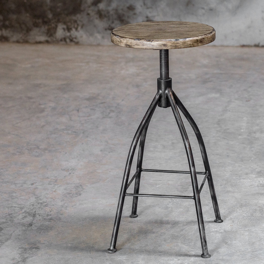 Dalvin Industrial Pub Stool