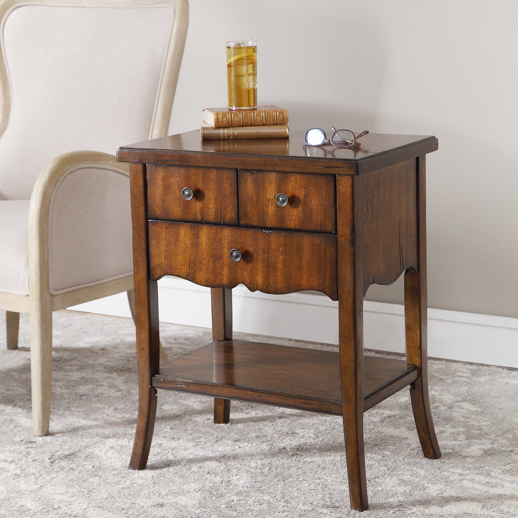 Carmel Wood End Table