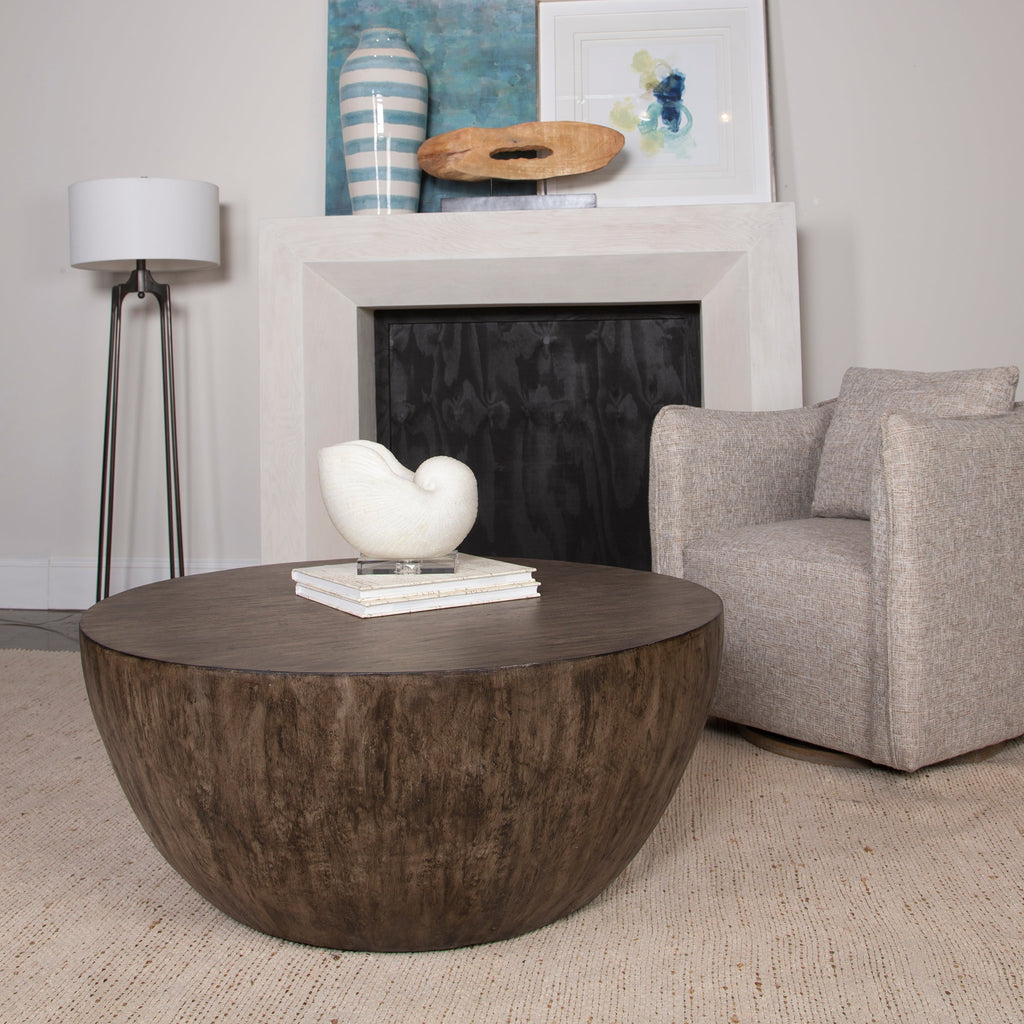 Lark Round Wood Coffee Table