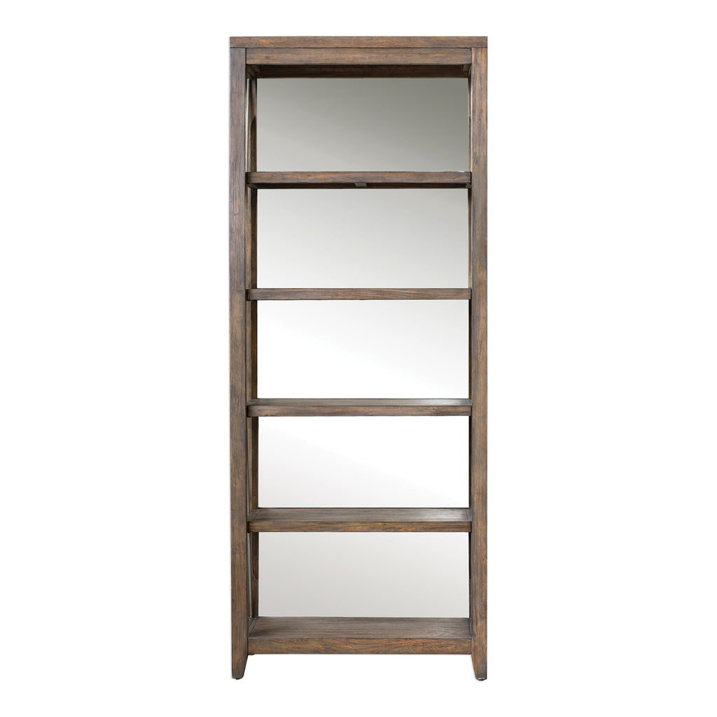 Delancey Weathered Oak Etagere