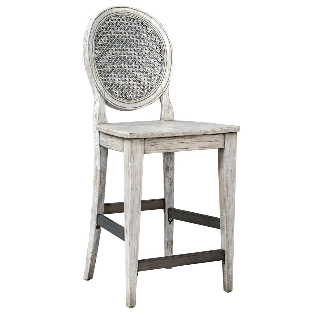 Clarion Aged White Counter Stool