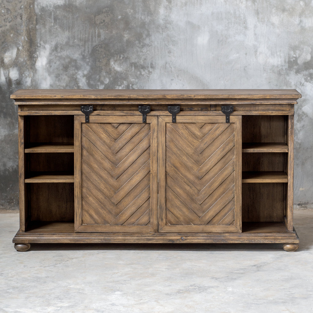 Primalia Barn Door Media Console