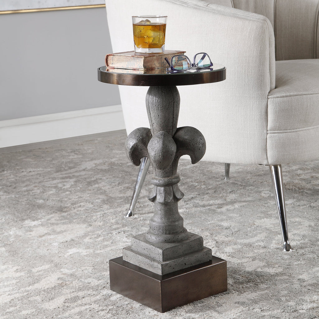 Francois Concrete Accent Table