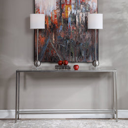 Hayley Silver Console Table