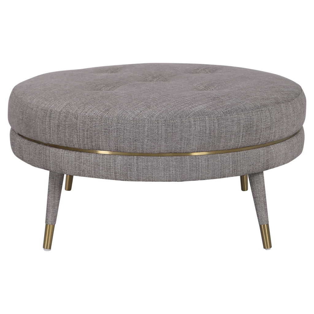 Blake Modern Taupe Ottoman