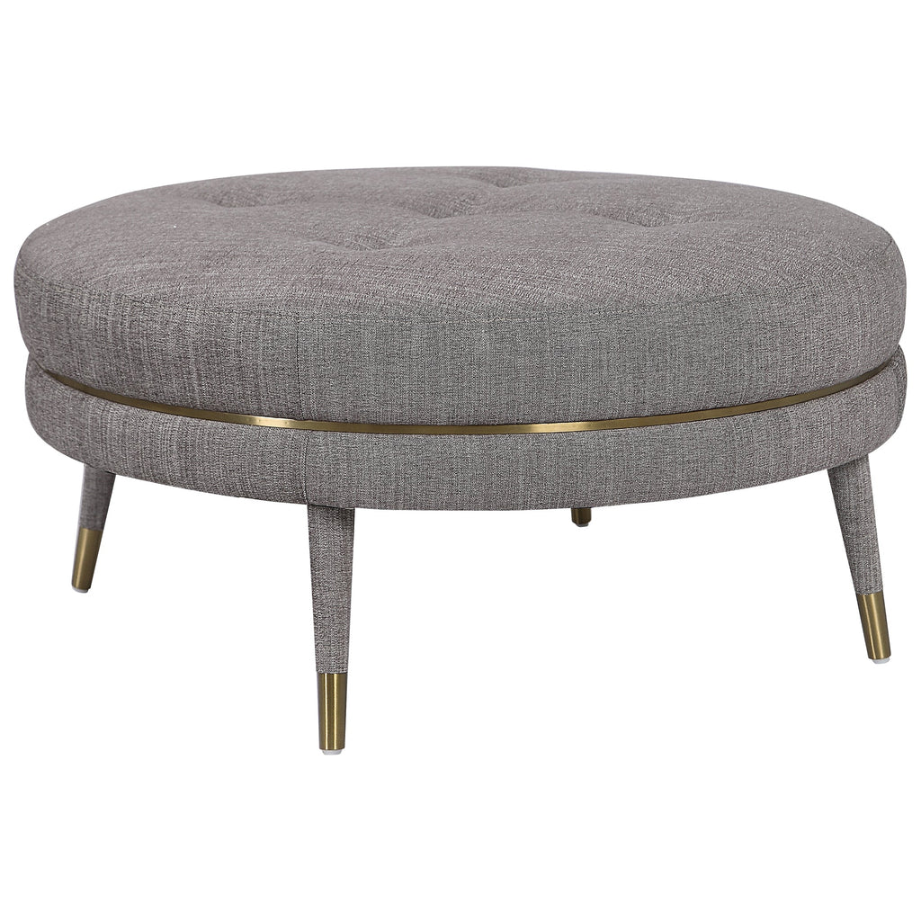 Blake Modern Taupe Ottoman