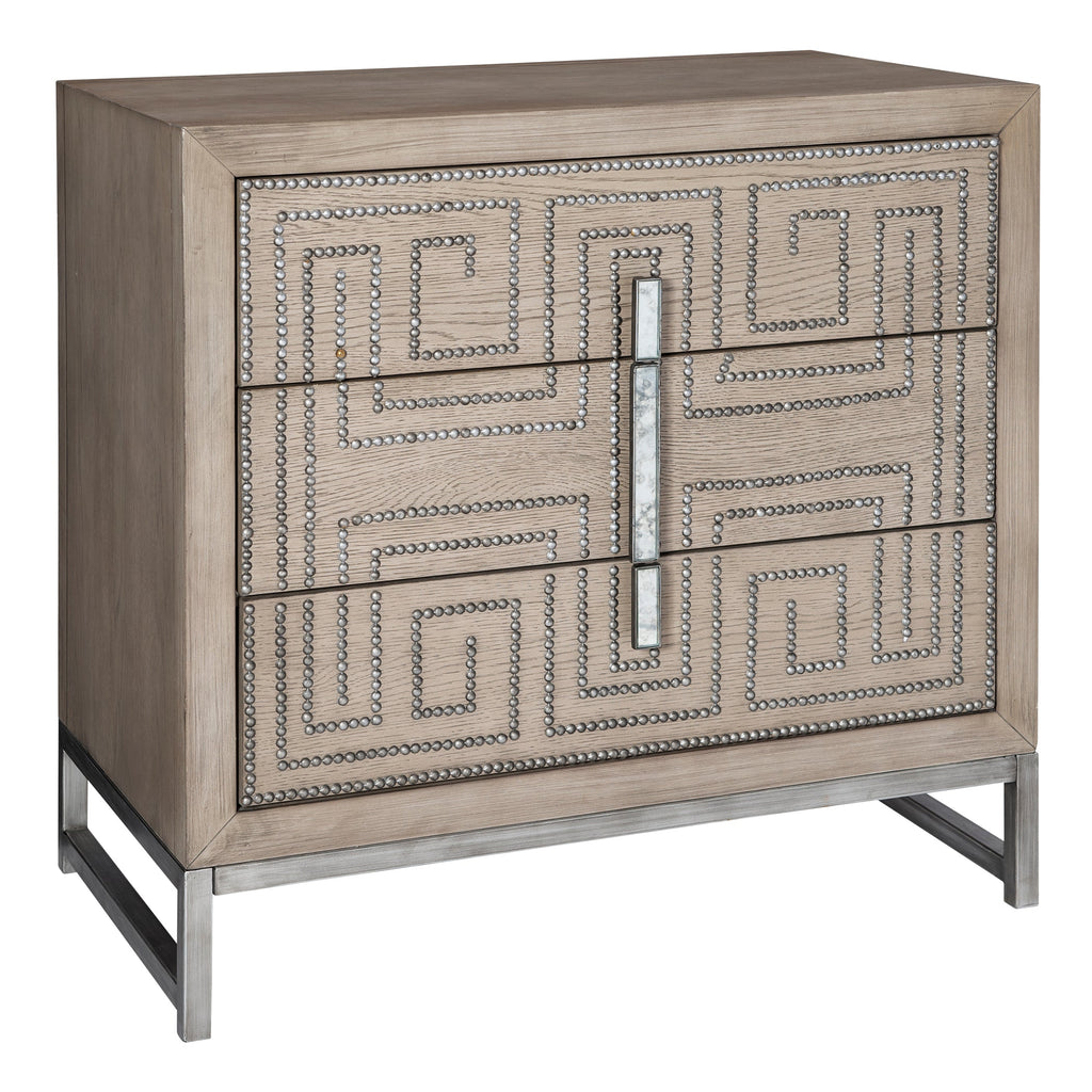 Devya Gray Oak Accent Chest