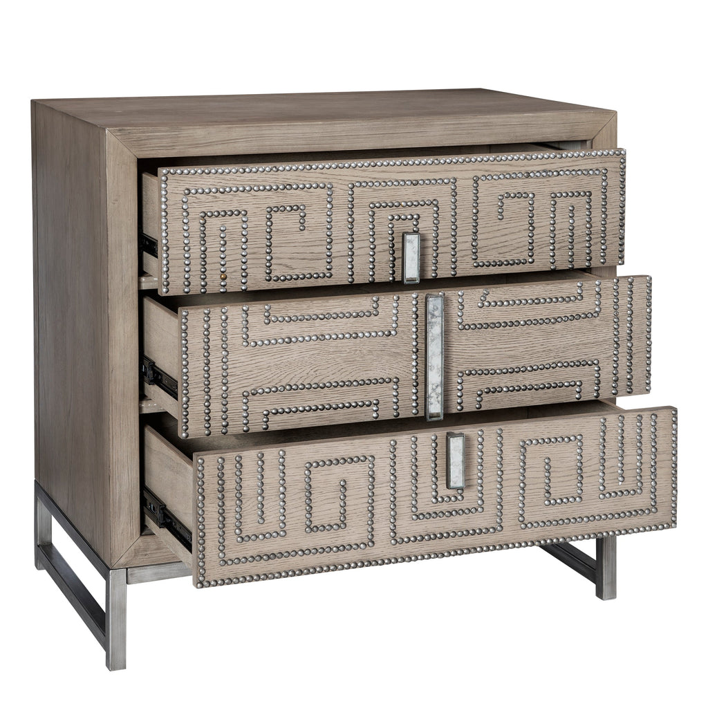 Devya Gray Oak Accent Chest